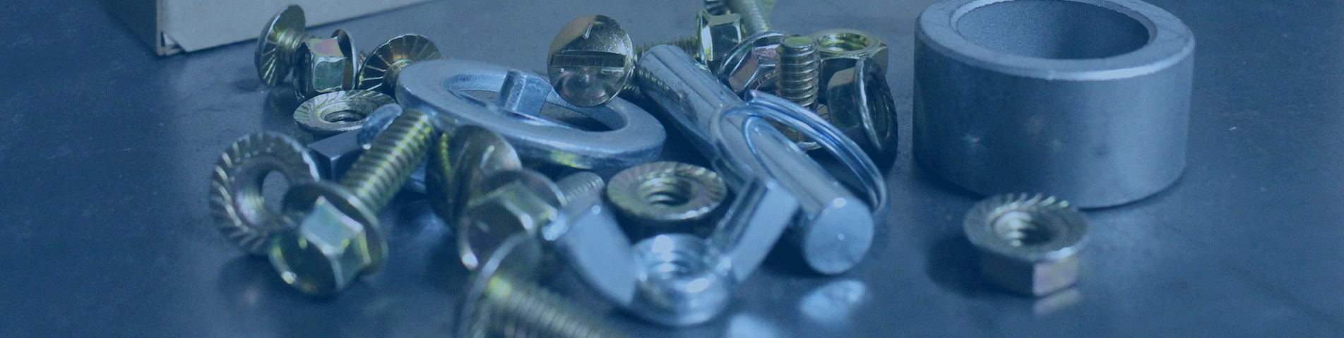 fasteners on a table