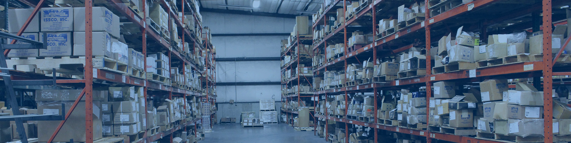 wide shot of ISSCO's warehouse