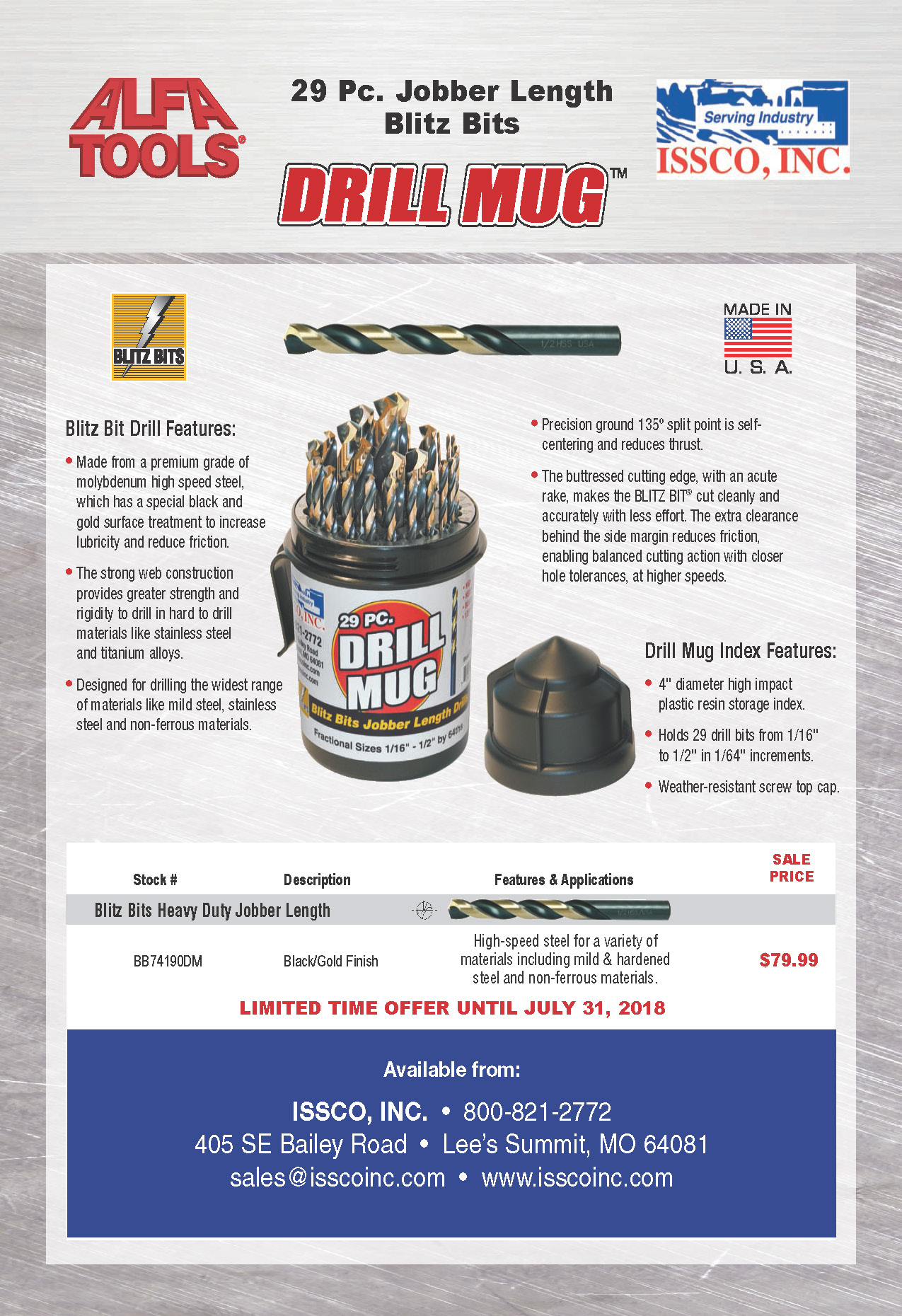 ISSCO Drill Mug Flyer Blitz Bits2