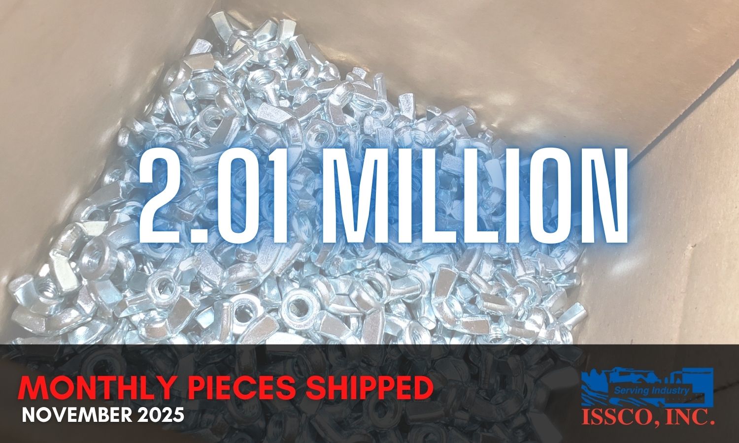 Nov 2025 pieces shipped