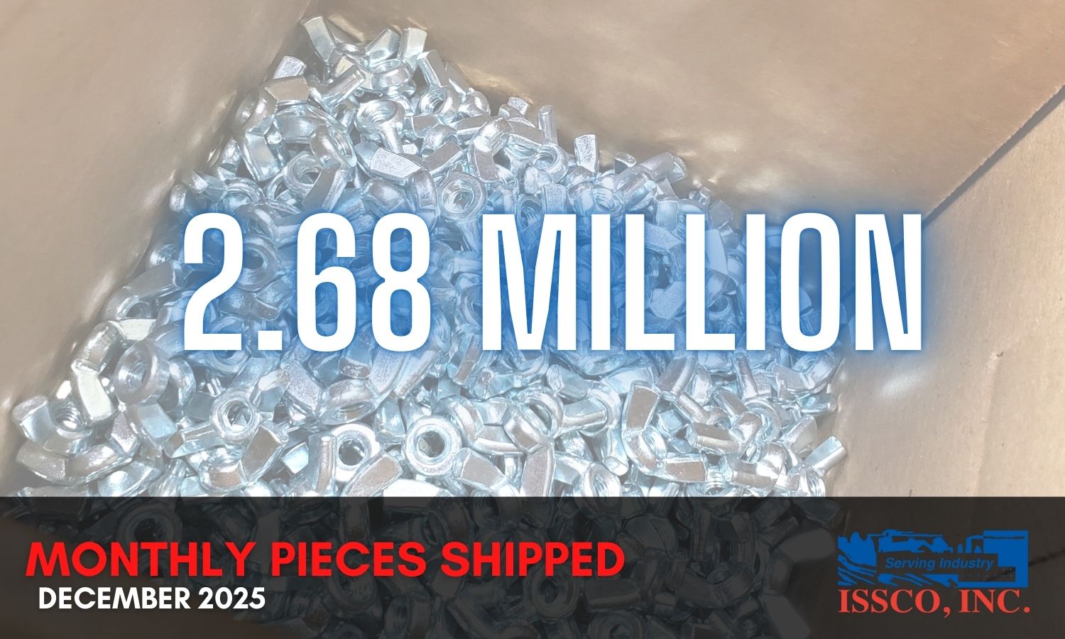 dec 2025 pieces shipped 1